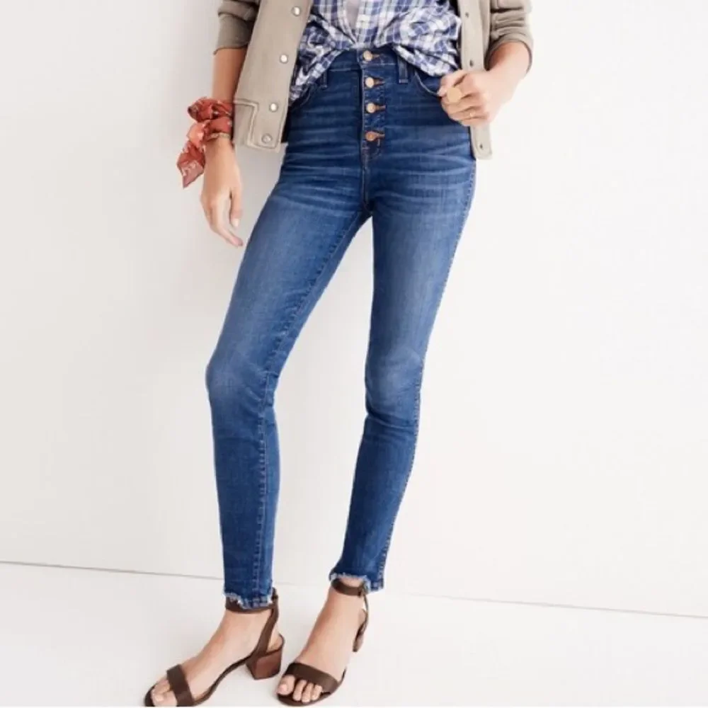 Madewell 10” High Riser Skinny Skinny Button Fly Jeans